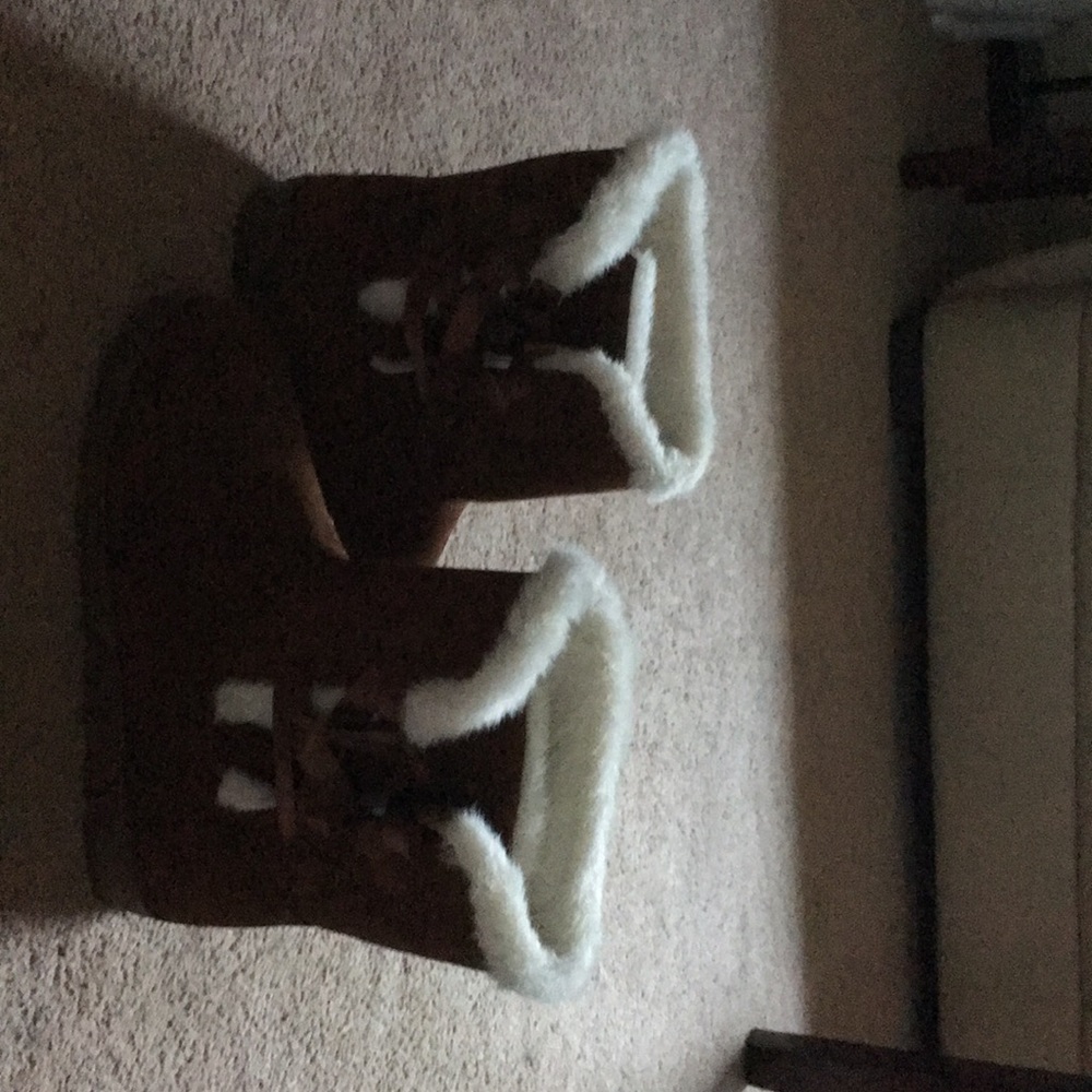 Fleece lined boots